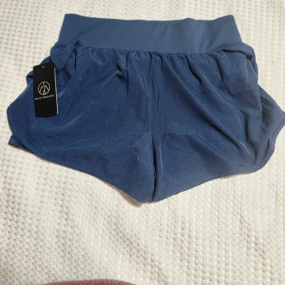 MOVE THEOLOGY NWT WOMENS SIZE LARGE 2 in 1-3 RUNNING SHORTS